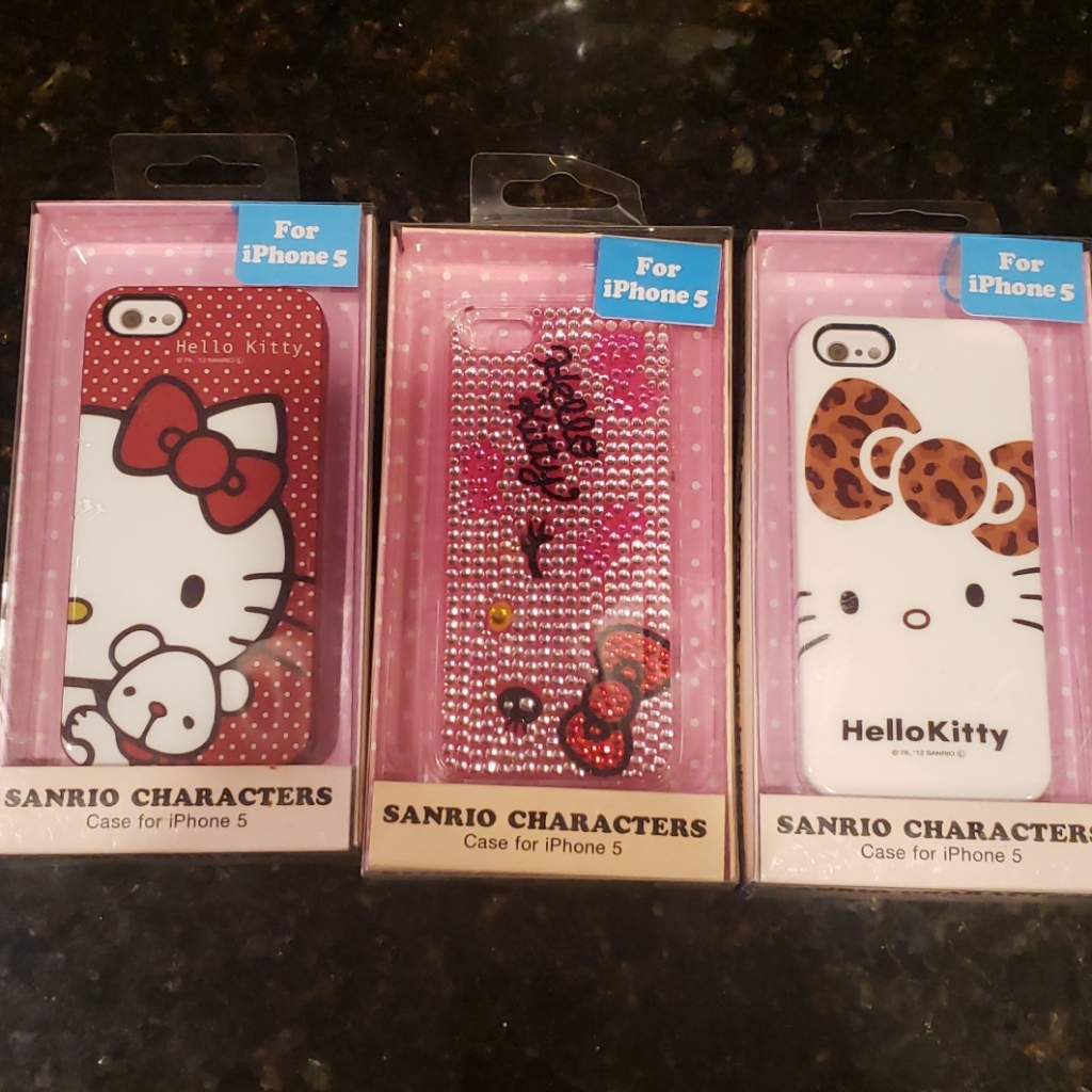 Hello Kitty Apple Iphone 5 Cases Crystal Cheetah